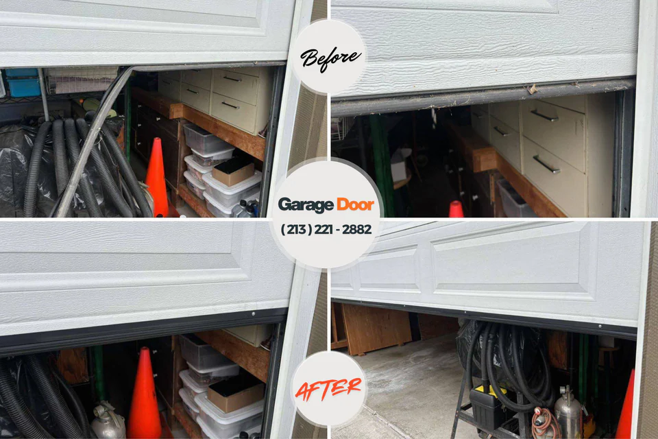 Before and after: Garage Door Service Fort Polk North, LA